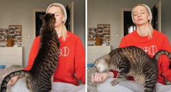 Hrvatska glumica nasmijala videom s mačkom. Malo ju je omeo u meditaciji