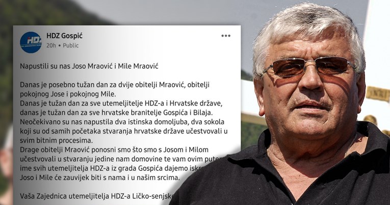 HDZ o osuđenom silovatelju Mraoviću: Napustio nas je sokol