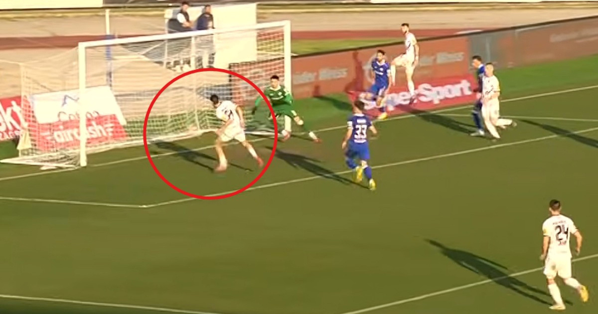 Pogledajte bizaran promašaj igrača Gorice. Pogodio je stativu s nekoliko metara