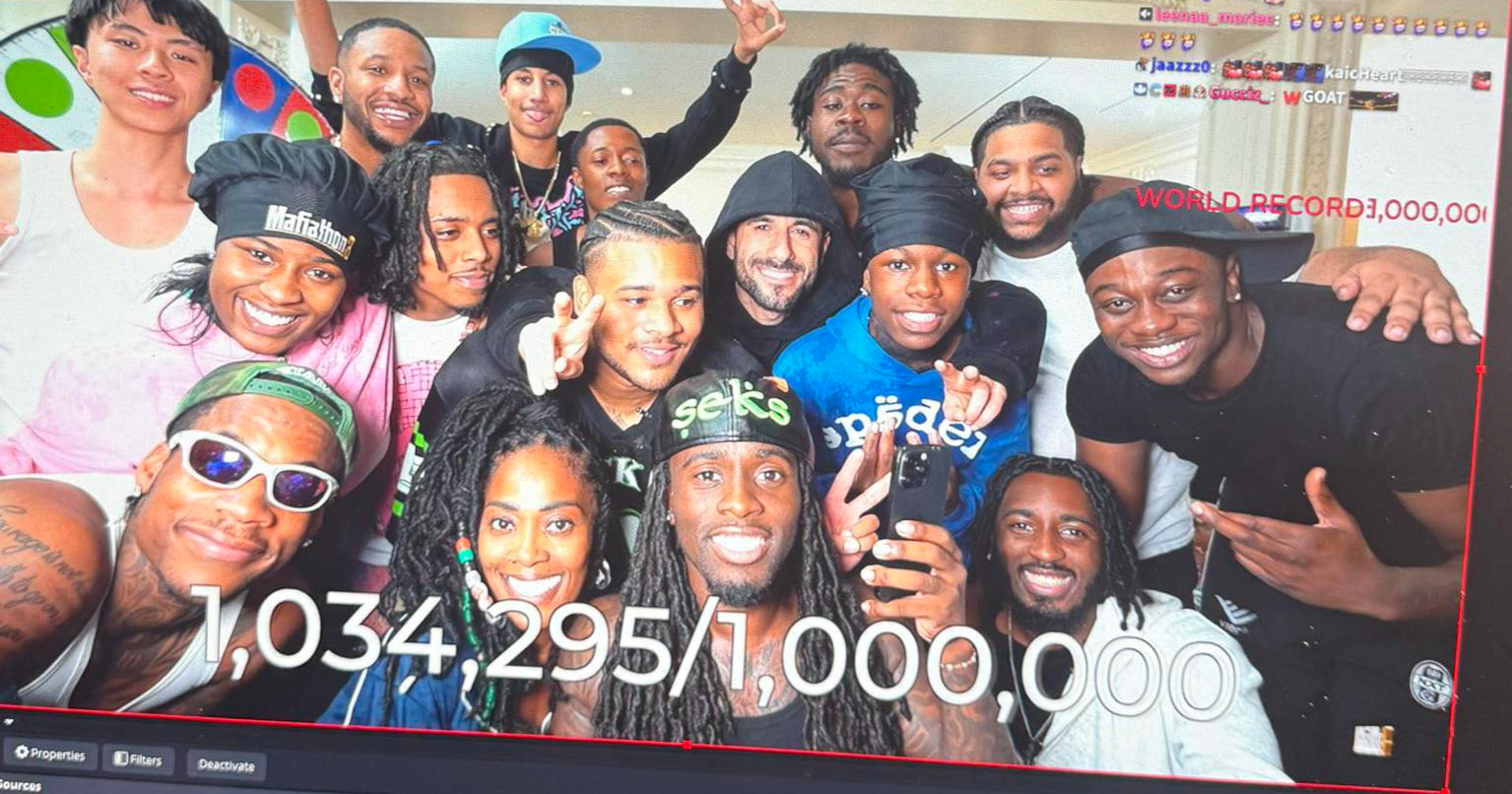 Kai Cenat ispisao povijest: Prvi streamer s milijun pretplatnika na Twitchu