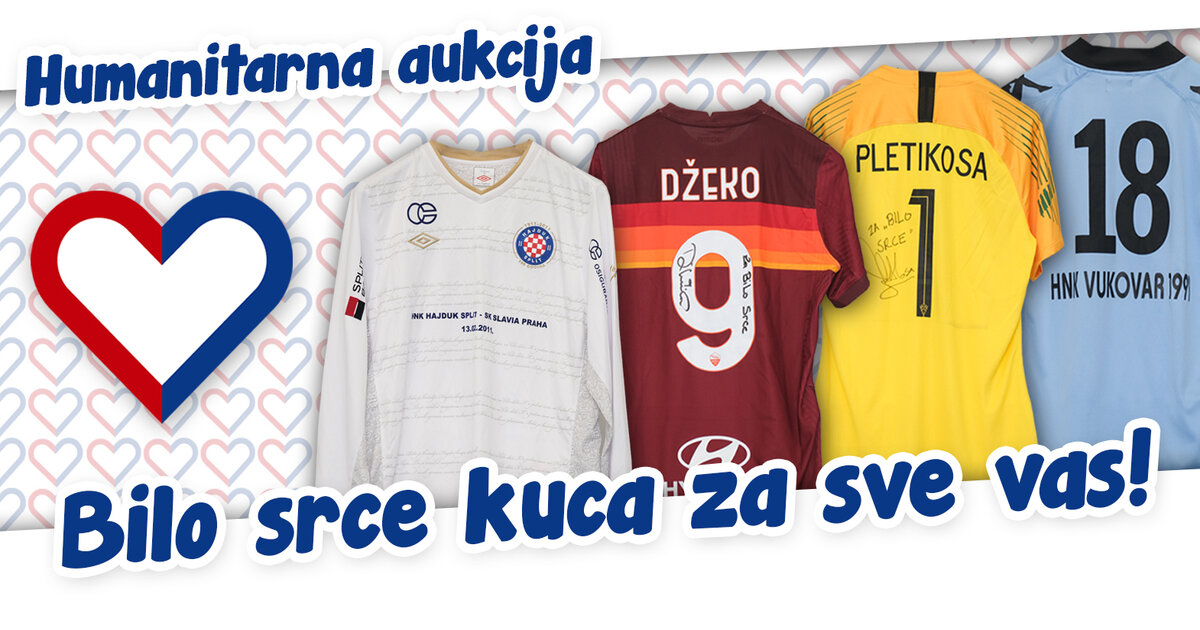 Aukcijom dresova nastavlja se akcija udruge Bilo srce za Petrinju, Sisak i Glinu