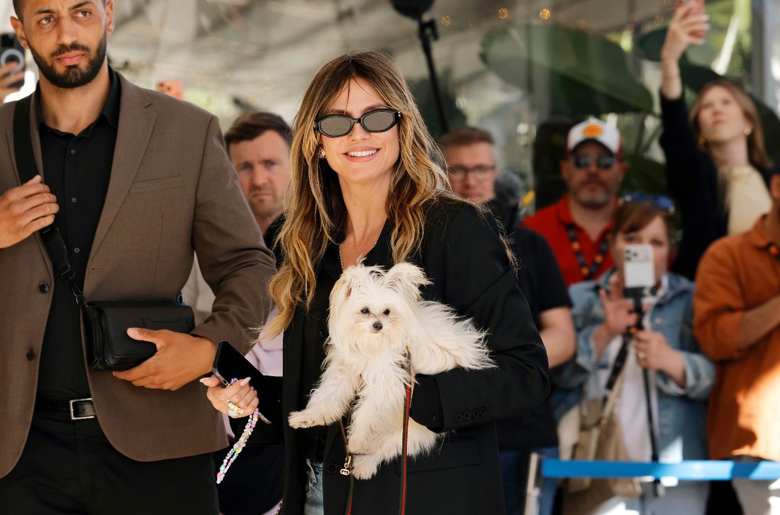 Heidi Klum u Cannes stigla s novim kućnim ljubimcem