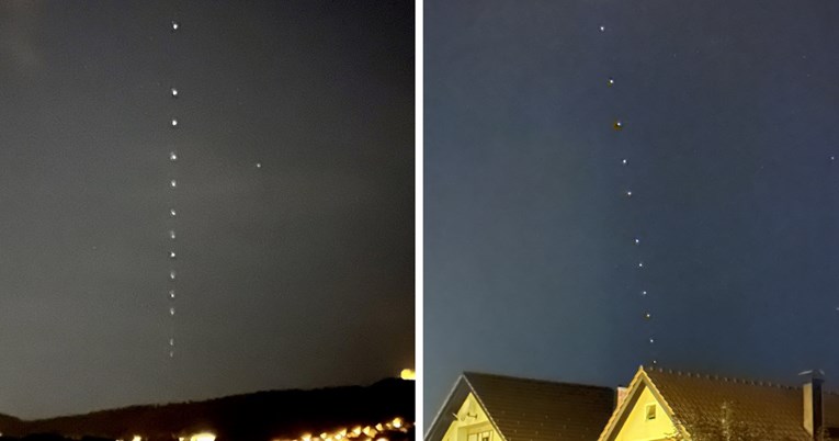 FOTO Na nebu iznad Hrvatske opet se vide Muskovi sateliti