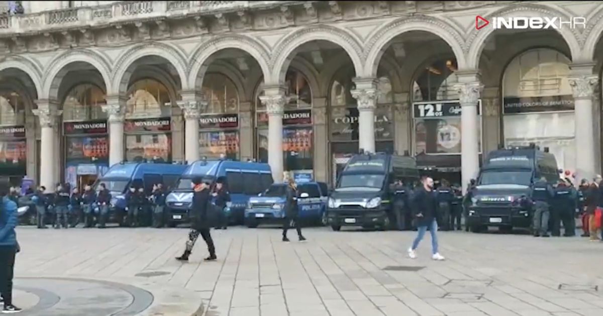Pogledajte koliko je policije i vojske trenutno u centru Milana