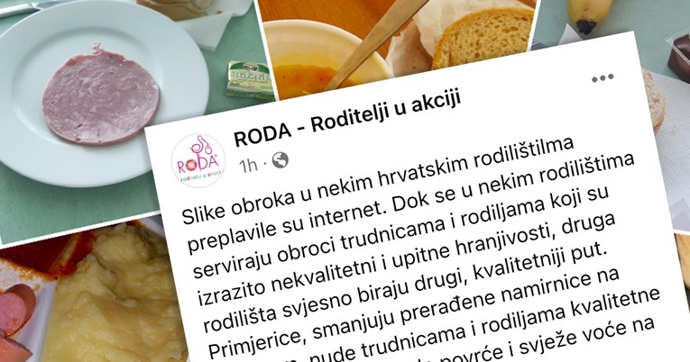 RODE o hrani koja se poslužuje rodiljama u nekim bolnicama: Obroci su nekvalitetni