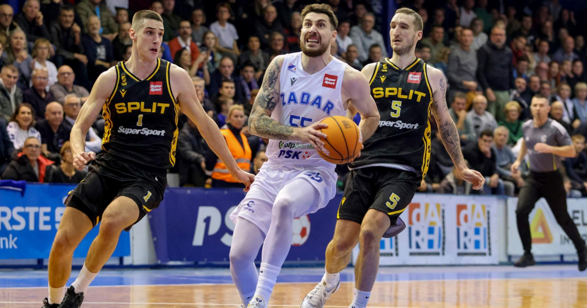 Košarkaši Zadra pobijedili Split u prvenstvu Hrvatske