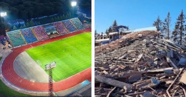 Srna objavio fotografije uništenog stadiona ukrajinskog prvoligaša