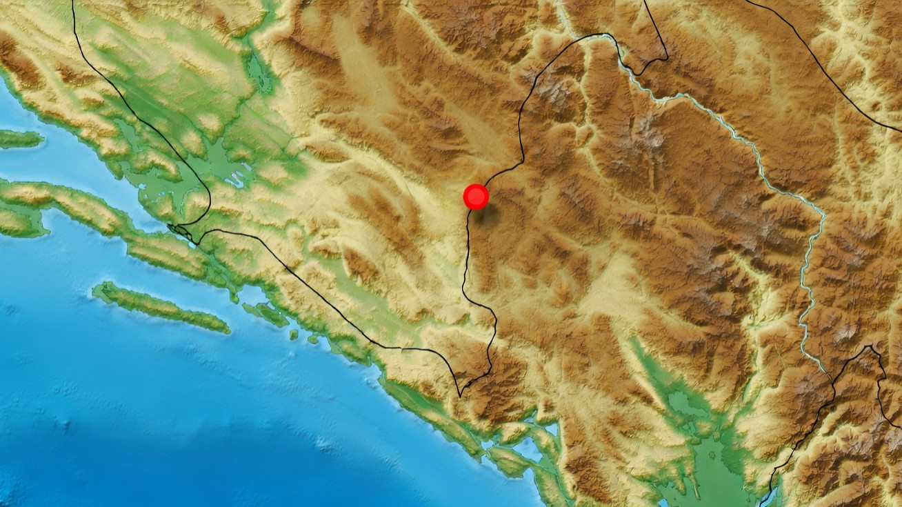 Pores od 3.2 na granici BiH i Crne Gore, osjetio se na jugu Hrvatske