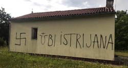 Na crkvi kod Višnjana osvanuli kukasti križevi, ustaško "U" i natpis "Ubij Istrijana"