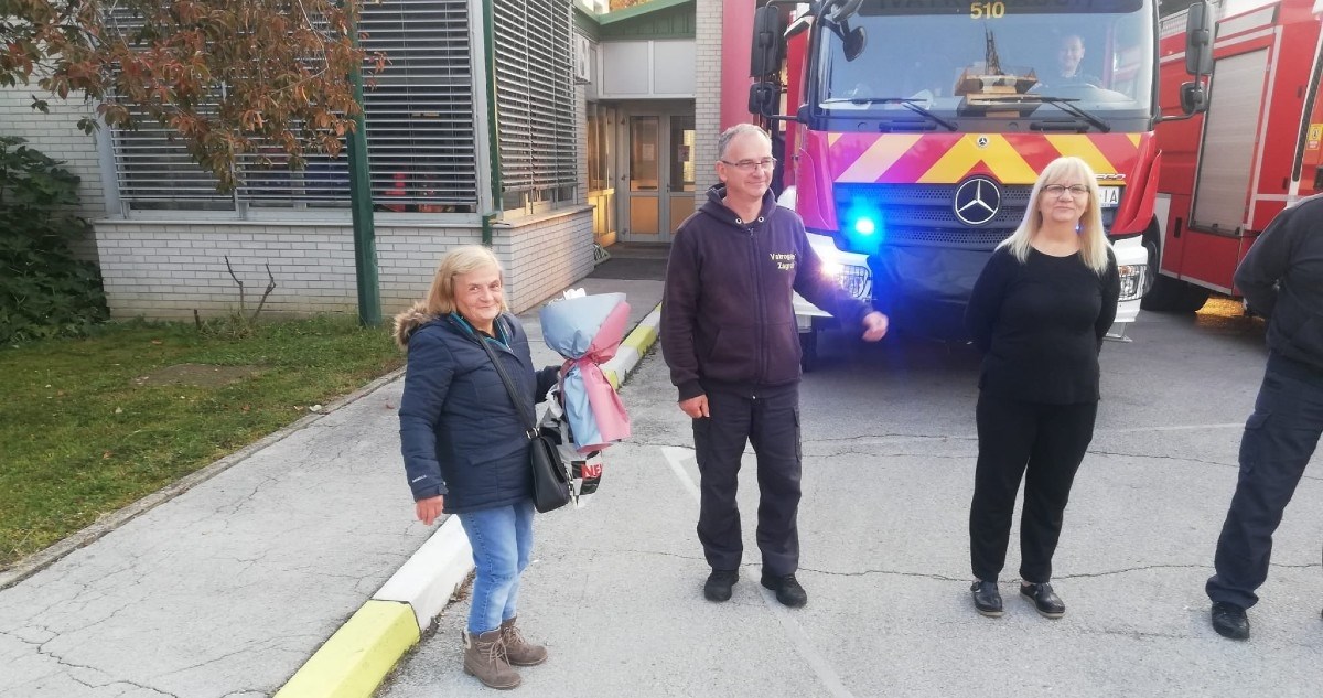 Zagrebački vatrogasci u mirovinu ispratili svoju tetu Ljilju: "Hvala na svemu..."