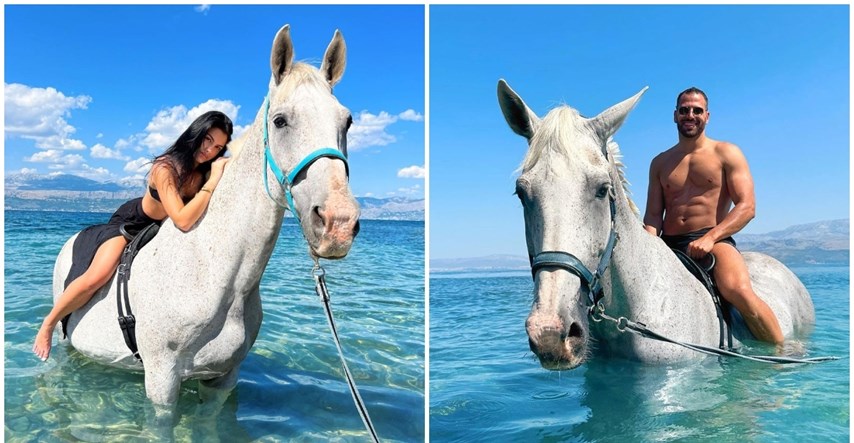 Na Braču se možete kupati u moru s konjima