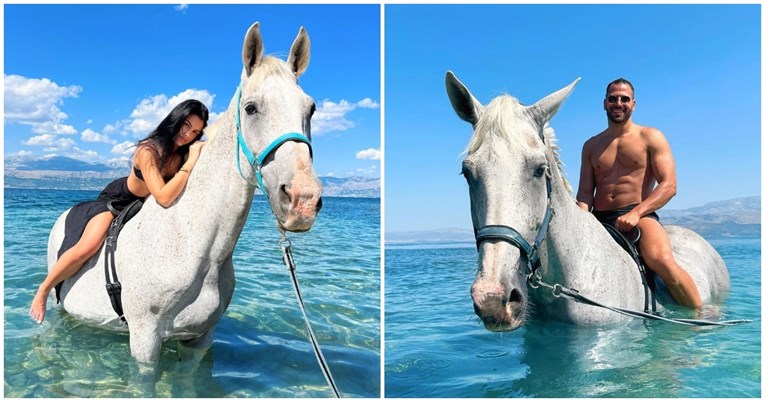 Hit među turistima: Na Braču nude kupanje u moru s konjima