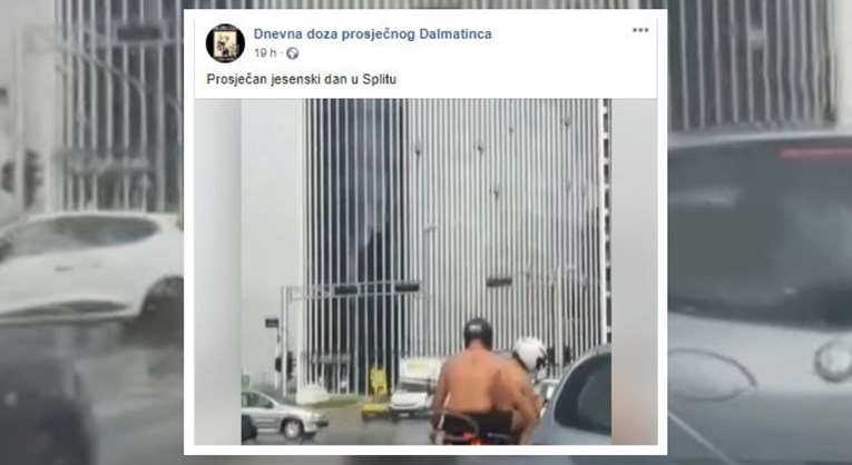 Dva polugola Splićana na motoru postali hit na Fejsu: "Netko je popušio okladu"