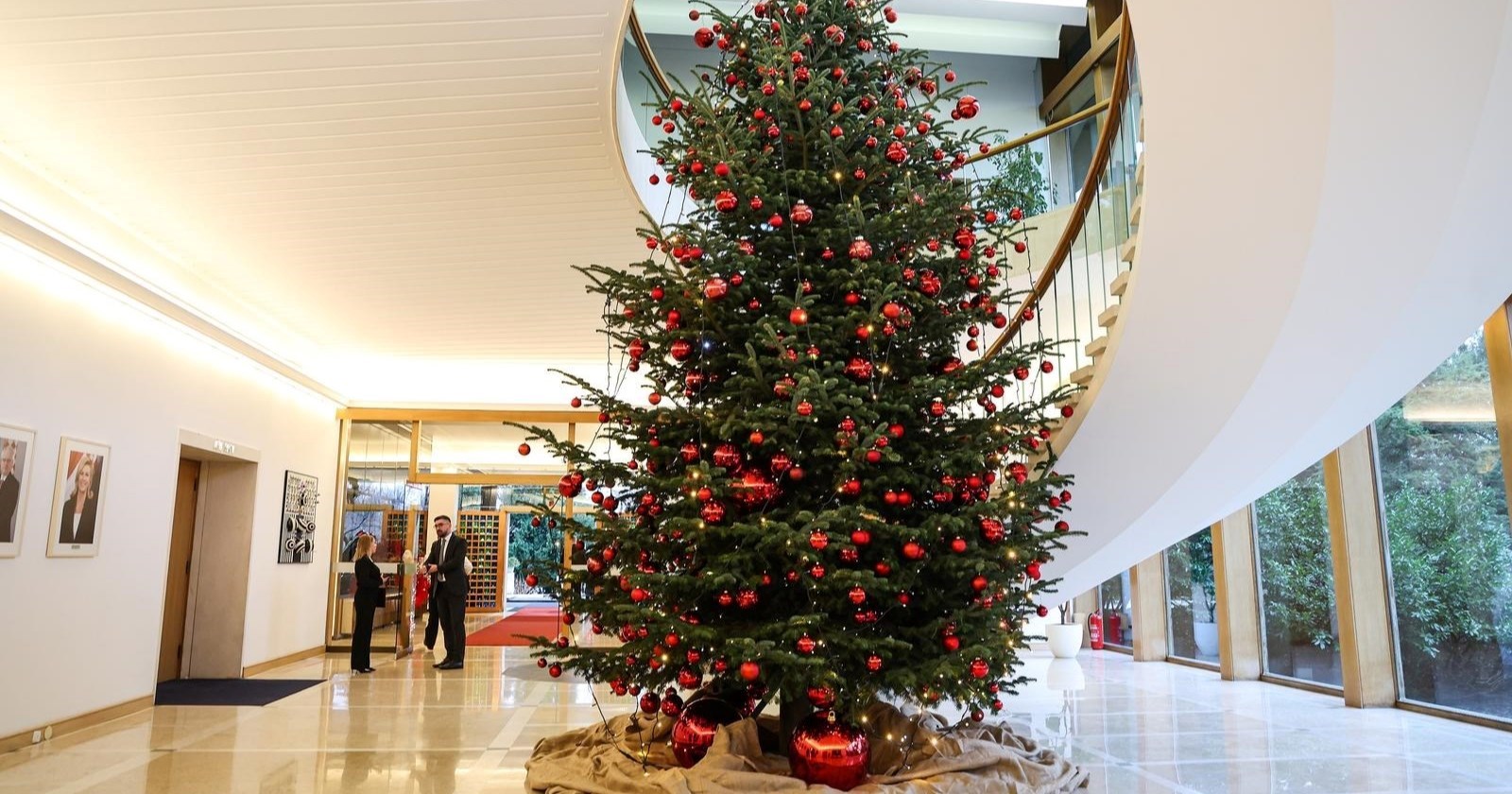 Pogledajte kako je okićena jelka kod Milanovića na Pantovčaku