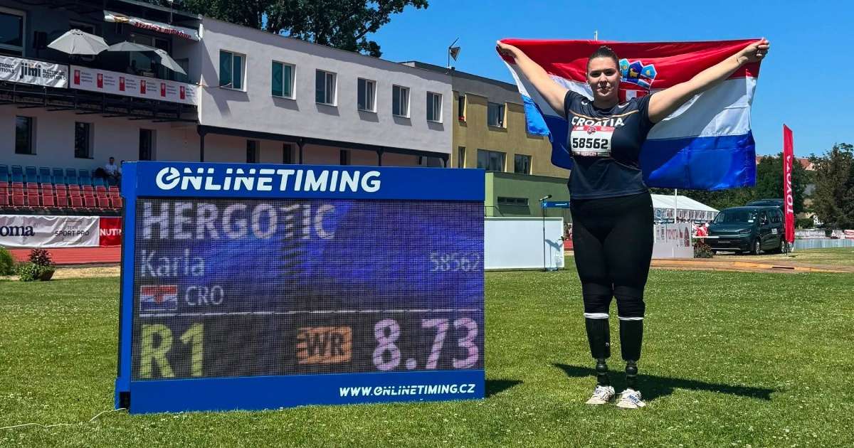 Hrvatska paraolimpijka Karla Hergotić postavila svjetski rekord u bacanju kugle