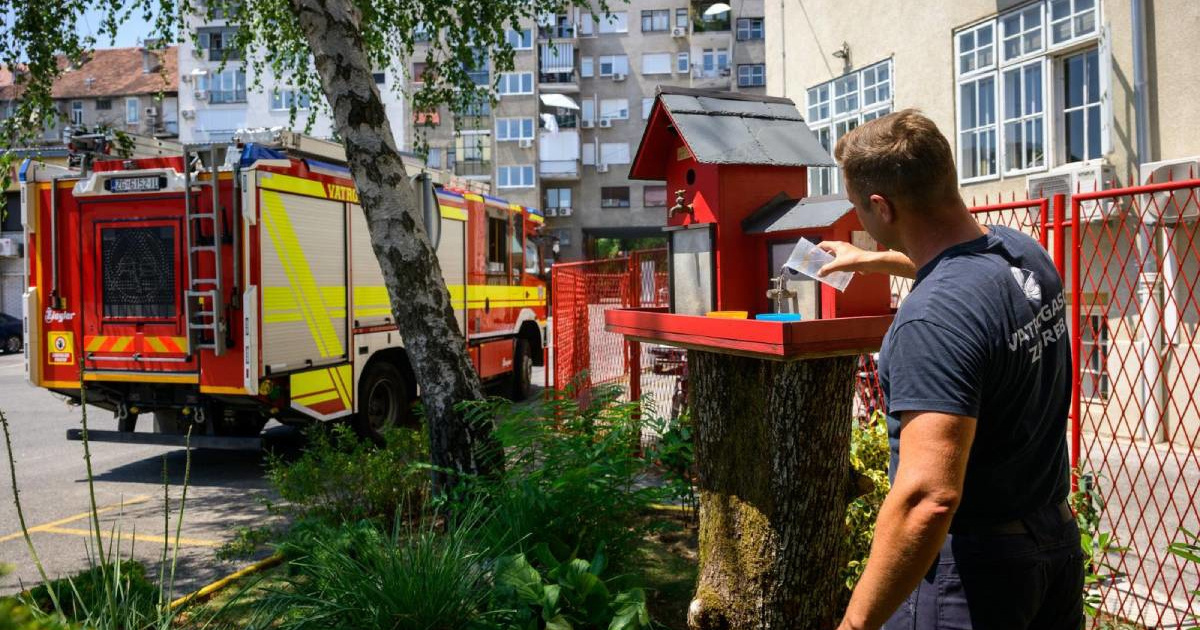 Lijepa gesta zagrebačkih vatrogasaca: Na parkiralištu su napravili kućicu za ptice