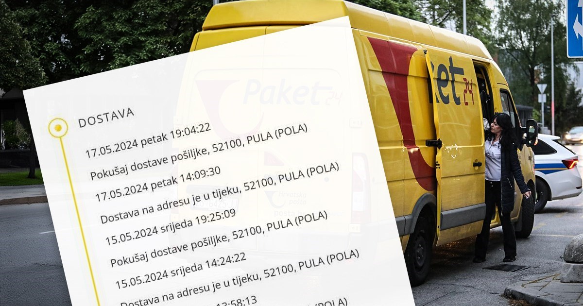 Paket je iz Njemačke putovao u Zagreb tri dana, a od Zagreba do Pule dva tjedna