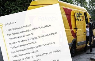 Dva tjedna čekala paket iz Zagreba do Pule. "Pošta mi je slala lažne obavijesti"