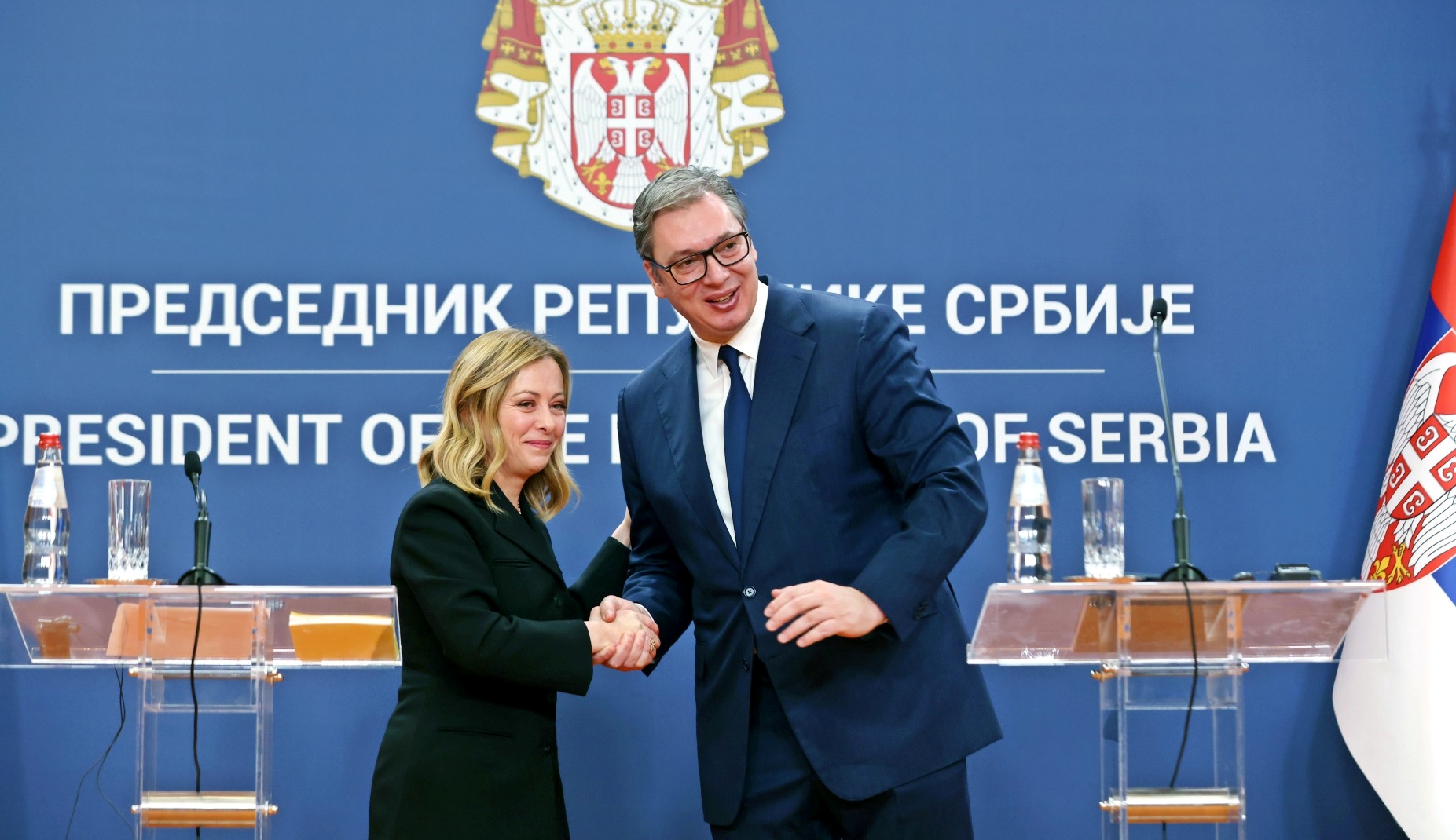 Talijanska premijerka u Beogradu: Italija će biti uz Srbiju na putu prema Europi