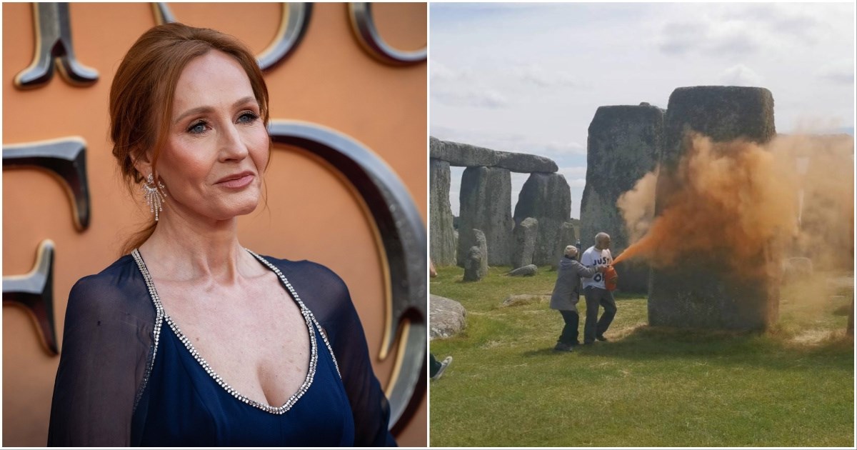 J.K. Rowling o aktivistima koji su obojali Stonehenge: "Znamo tko vas plaća"