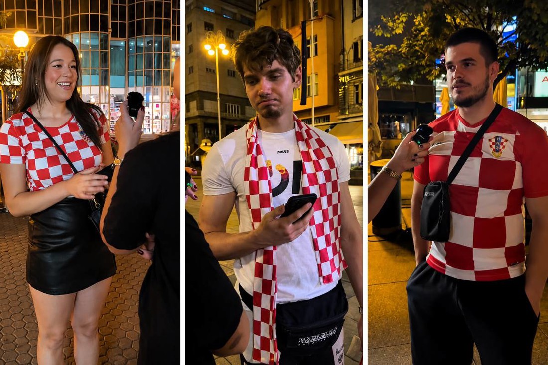 Ekipa u centru Zagreba o rezultatu: "Molim se za 2:1. Iskreno, ne znam ni tko igra"