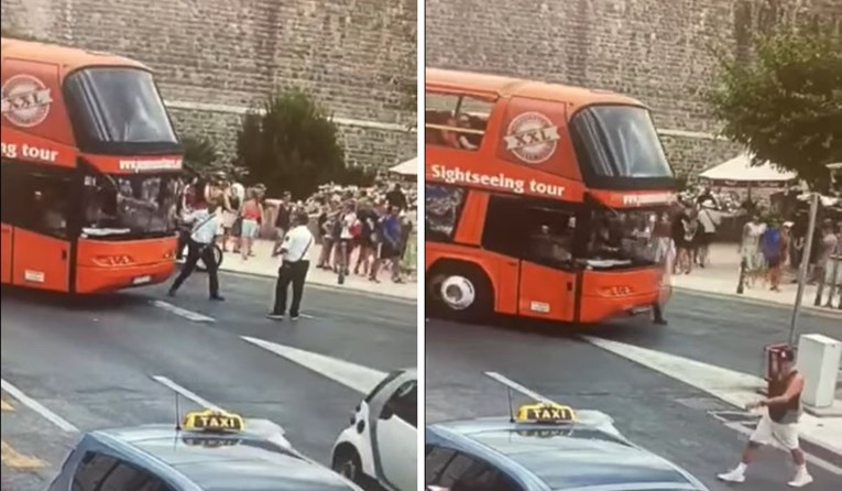 Gradonačelnik Dubrovnika objavio snimku: "Vozač busa pokušava pregaziti redara"
