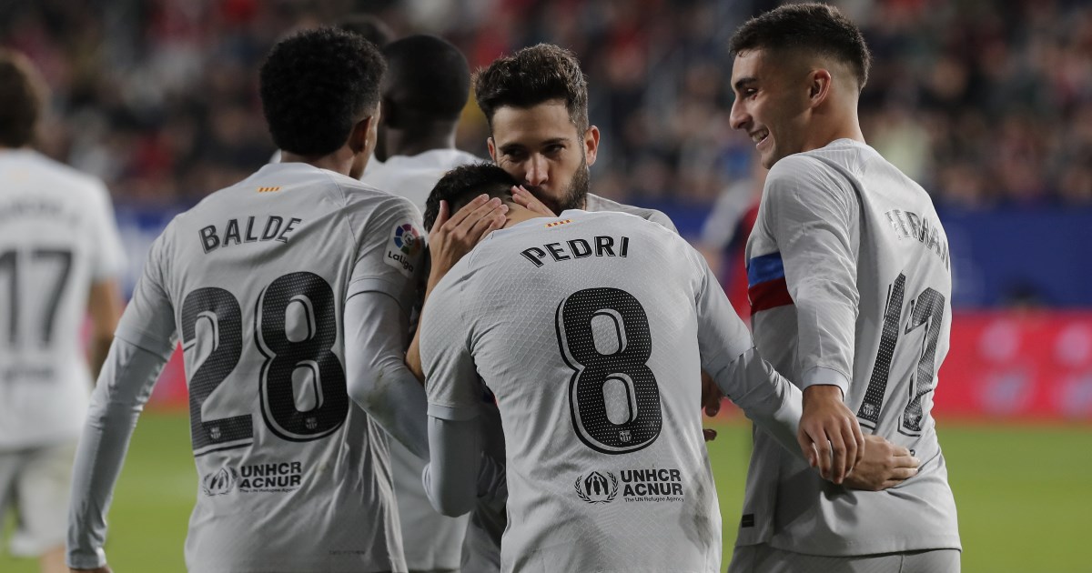 OSASUNA - BARCELONA 1:2 Preokret Barce s igračem manje. Lewa i Pique dobili crvene
