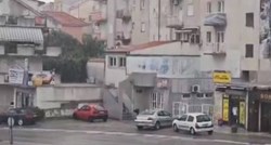 Nevrijeme u Splitu, voda na cesti stvara probleme u prometu
