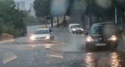 Pogledajte prometni kaos na ulicama Splita. U 1 sat više kiše od mjesečnog prosjeka