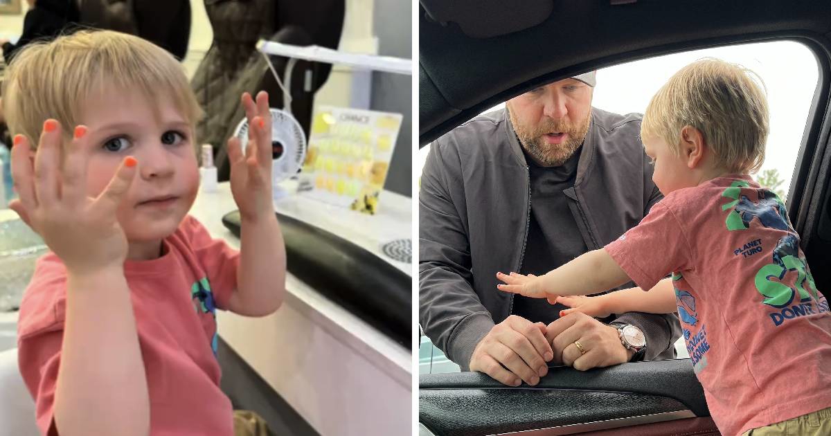 Sin (3) pokazao nalakirane nokte, reakcija oca je viralna