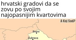 "Ovako bi se zvali hrvatski gradovi da su dobili imena najopasnijih kvartova"