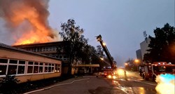 VIDEO Ugašen požar u školi u Zagrebu: Na terenu 22 vozila, ozlijeđen vatrogasac