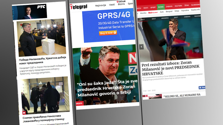 Pogledajte što srpski mediji pišu o Milanovićevoj pobjedi