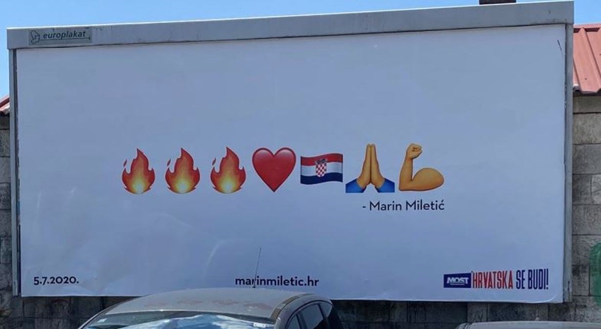 Sprdnje s predizbornim plakatom Mosta: "Dr*am, molim, Hrvatsku ja volim..."