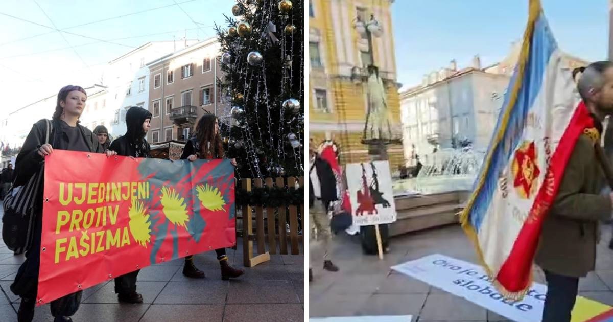 Na skupu u Rijeci nosio zastavu s petokrakom i vikao. Policija podigla prijavu
