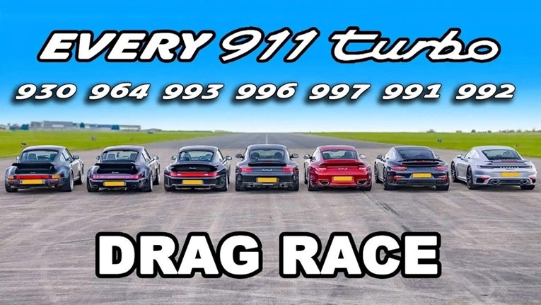 VIDEO Porsche 911 Turbo: Sve generacije u utrci ubrzanja