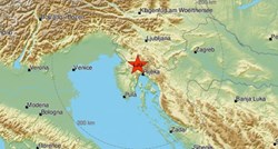 Slab potres blizu Rijeke magnitude 1.4