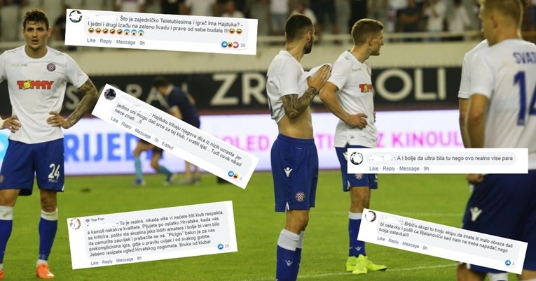 Reakcije navijača: "Hajduk je kao Teletubbiesi"; "Prebacite se na picigin"