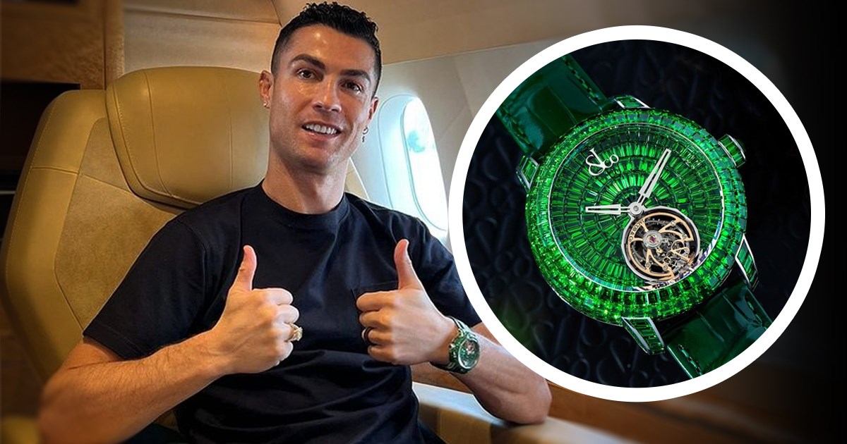 Ronaldo dobio sat izrađen od bijelog zlata, dragog kamenja i aligatorove kože