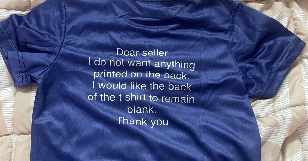 Urnebesna greška s Temua: Umjesto imena sina, na majici dobila svoju poruku