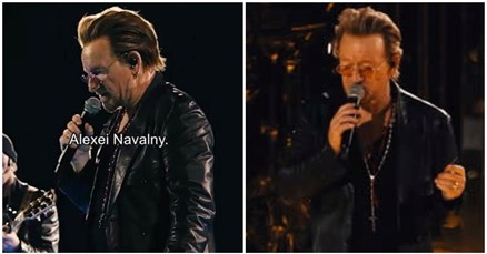 Bono Vox na koncertu vikao "Aleksej Navalni": "Moramo izgovoriti njegovo ime"