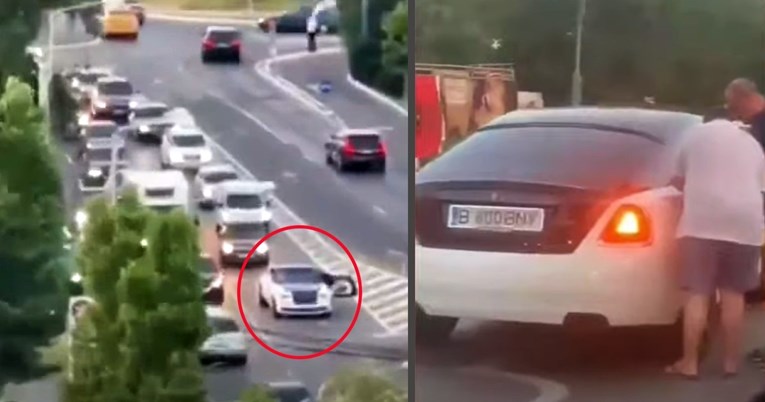 VIDEO Rumunj u Rolls Royceu stao i blokirao promet, a razlog je nevjerojatan