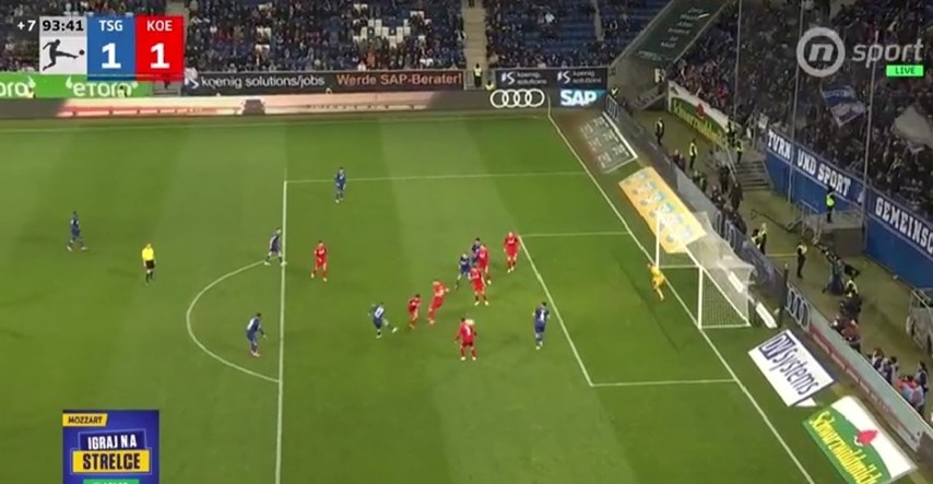 Pogledajte kako je Kramarić majstorski u 94. minuti zabio za bod Hoffenheima