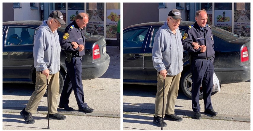 Policajac iz BiH oduševio gestom, umirovljeniku pomogao nositi namirnice do stana