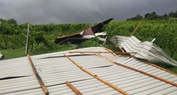 Jako nevrijeme poharalo okolicu Zaprešića. Oštećen krov škole u Mariji Gorici