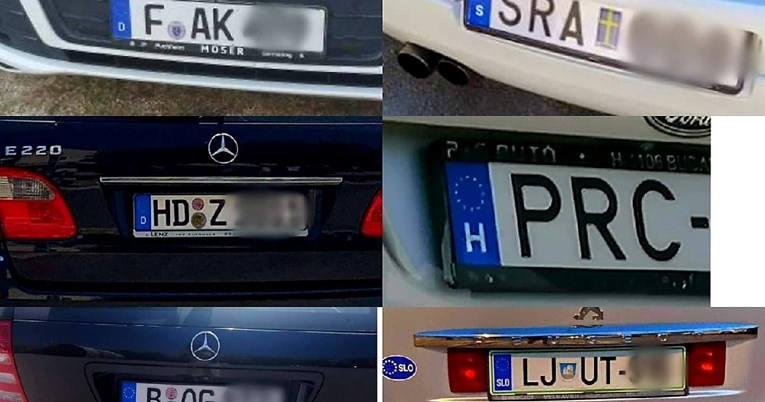FAK, HDZ, BOG: Ovo su najluđe registracijske oznake ovih dana na cestama u Dalmaciji