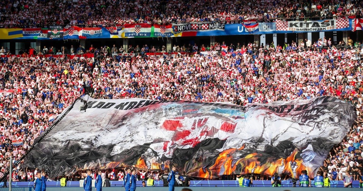 Ovo je koreografija hrvatskih navijača koja nije prikazana u prijenosu iz Berlina