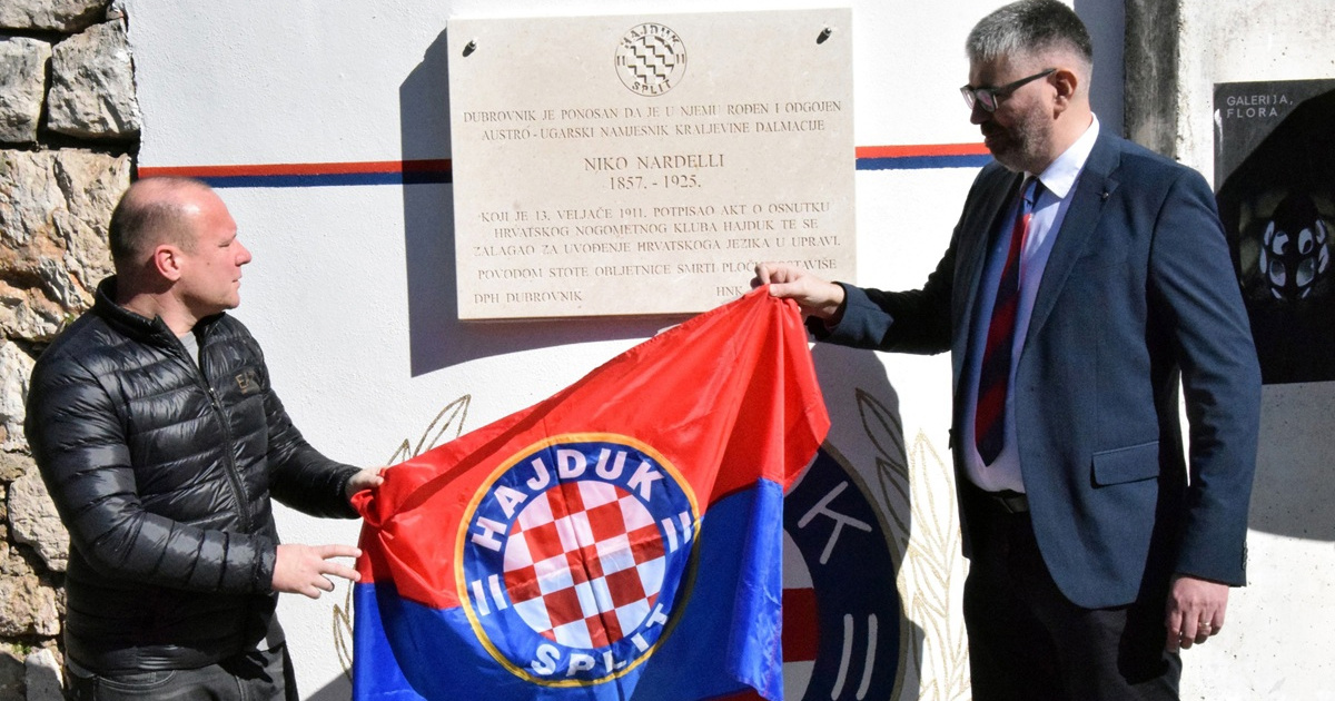 Hajduk postavio spomen ploču Niku Nardelliju