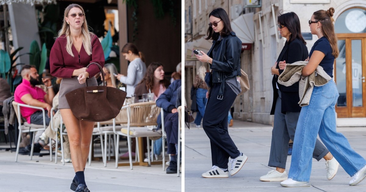 FOTO Jesenski street style u Splitu: Traperice, tenisice i kupaći kostimi