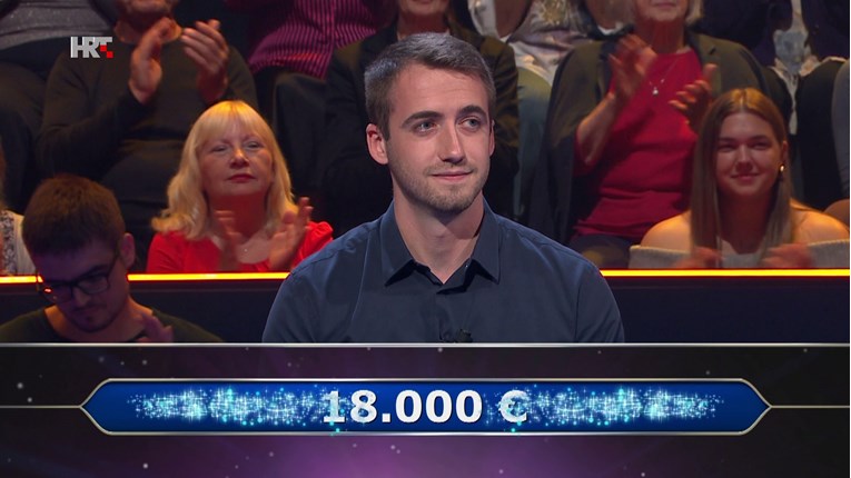 Lovro u Milijunašu odustao na 13. pitanju i osvojio 18.000 eura. Biste li vi znali?